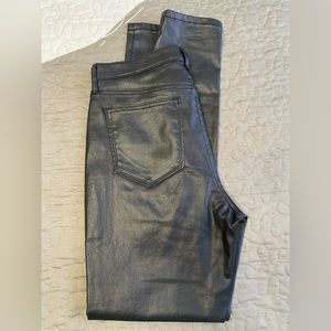 Banana republic factory coated skinny ankle jeans size 26/2